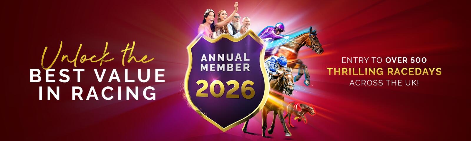 Annual Memberships 2026 at Uttoxeter Racecourse