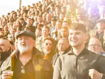 Men at Uttoxeter Racecourse