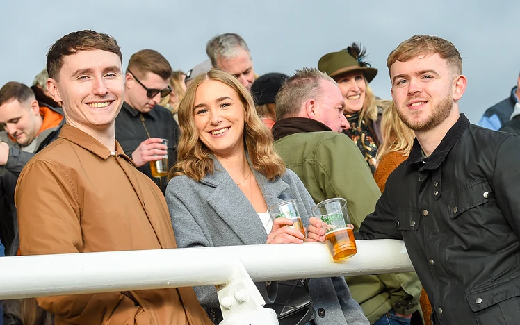 Group of people at Uttoxeter Racecourse