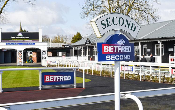 Parade Ring at Uttoxeter Racecourse.