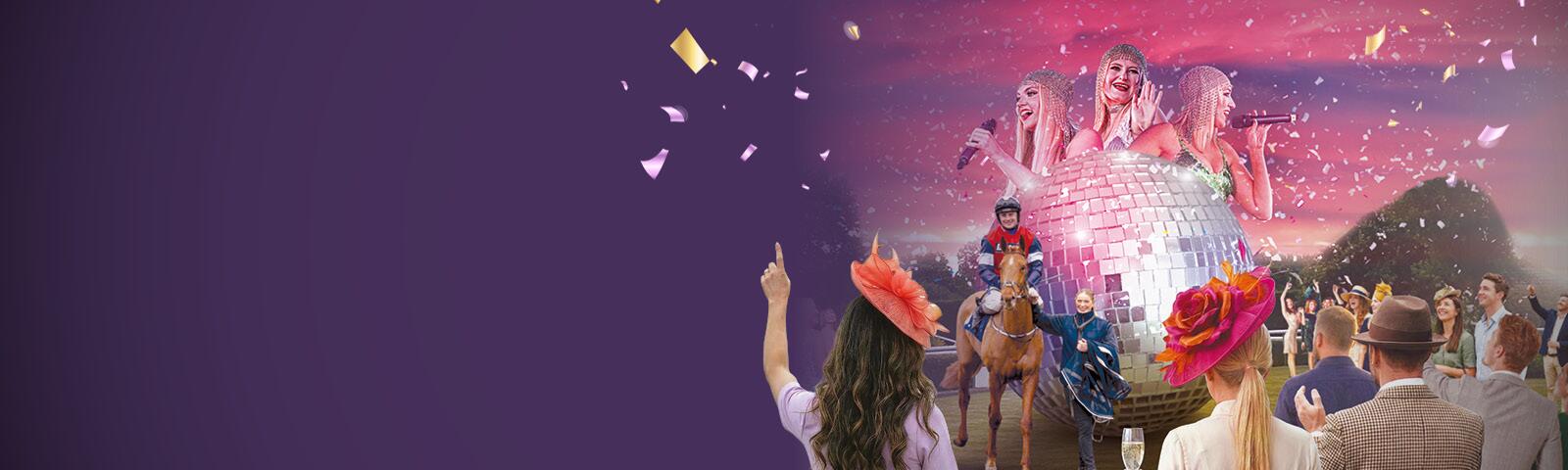 ABBA Party Racenight  at Uttoxeter Racecourse