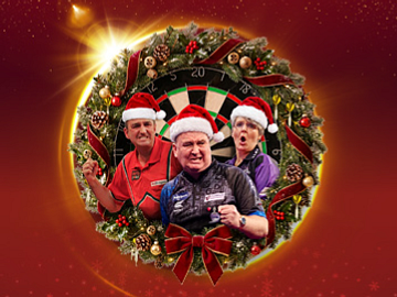 Christmas at the darts at Uttoxeter Racecourse