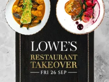 Enjoy Lowes Restaurant Takeover on Friday September 26th featuring delicious dishes you don't want to miss!