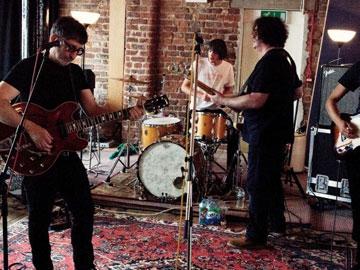 Heaven 17 band during their performance.