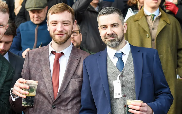 Group of men at Uttoxeter Racecourse