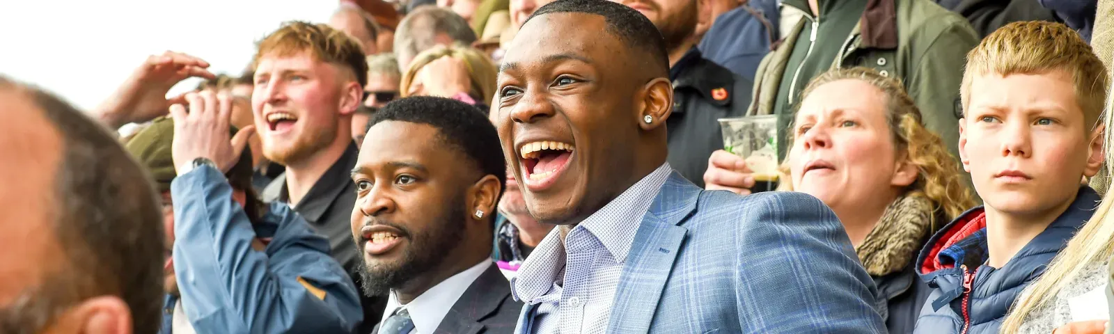 Men at Uttoxeter Racecourse